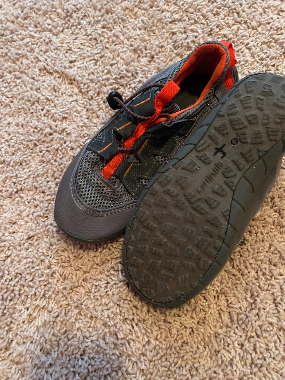 Northside Grey and Orange Kids Trail Sneaker